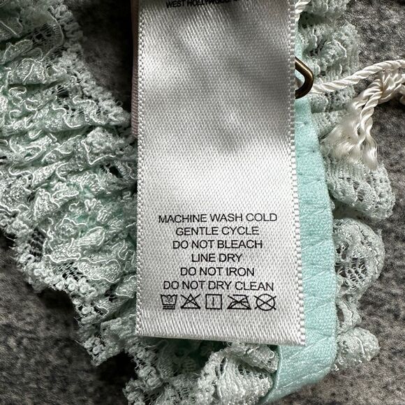 NWT Free People x HAH One & Done Lace Garter Headband Scrunchie Something Blue - Picture 9 of 14